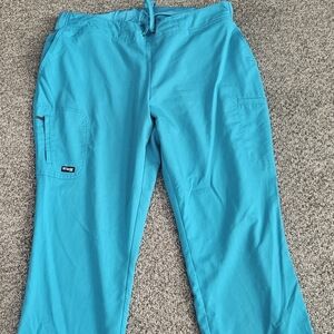 Grey’s Anatomy by Barco Scrub Pants Women’s 2XLP Teal Drawstring Medical Pants